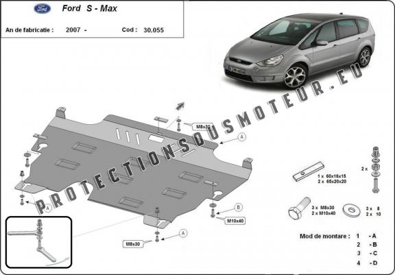 Protection sous moteur et de la boîte de vitesse Ford S Max