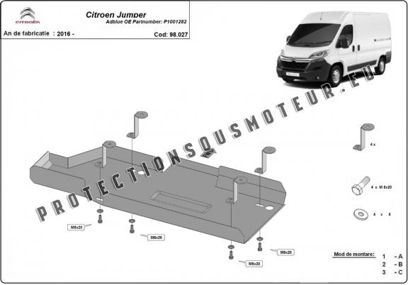 Protection réservoir AdBlue Citroen Jumper