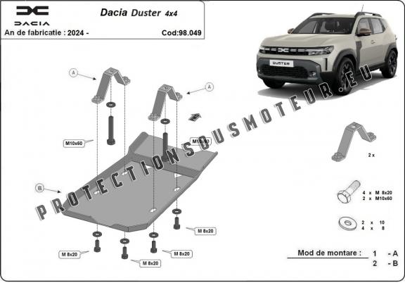 Protection du différentiel - Dacia Duster 4x4