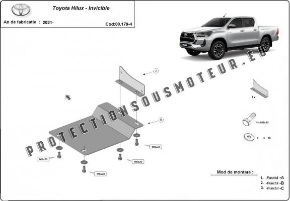 Protection de capteur DPF Toyota Hilux