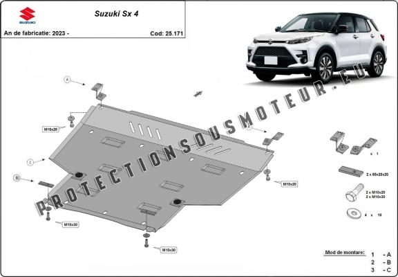 Protection sous moteur et de la boîte de vitesse Suzuki SX4