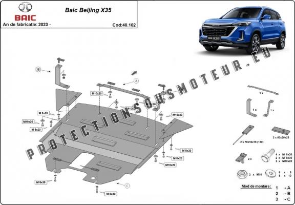 Protection Sous Moteur Baic Beijing X35