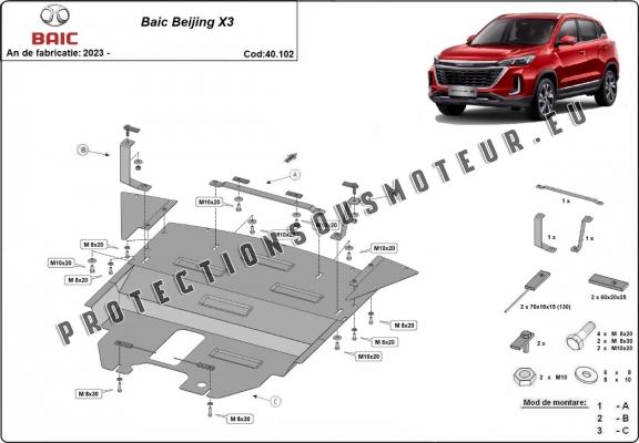 Protection Sous Moteur Baic Beijing X3