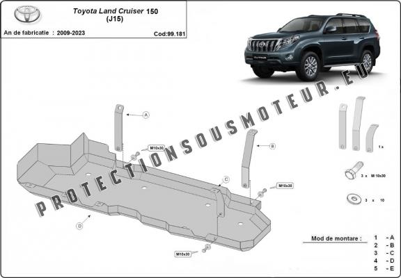 Protection de réservoir Toyota Land Cruiser J150