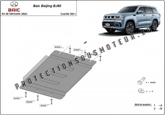 Aluminium protection de la boîte de vitesse Baic Beijing BJ60