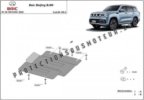 Protection du différentiel Baic Beijing BJ60 - Aluminium